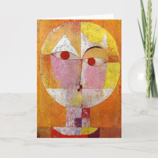 Cartes Pour Fêtes Annuelles Paul Klee - Senecio (Devant)