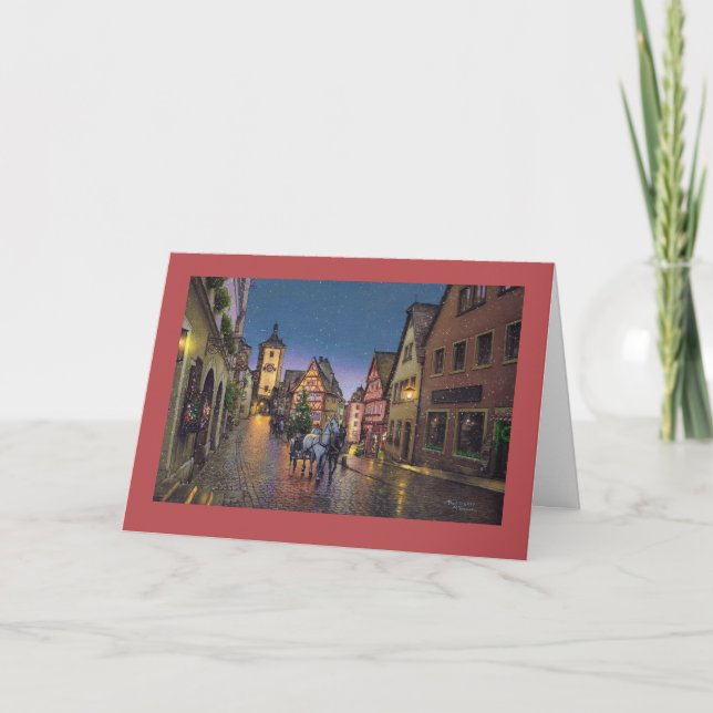 Cartes Pour Fêtes Annuelles Paul McGee "Christmas in Rothenburg" (Devant)