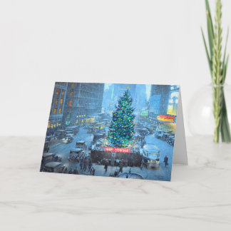 Cartes Pour Fêtes Annuelles Paul McGehee "Christmas in New York" Card