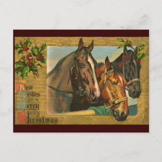 Cartes Pour Fêtes Annuelles Pays à l'ancienne Joyeux Noël