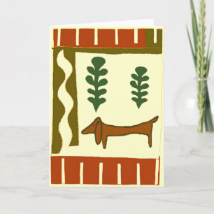 Cartes Pour Fêtes Annuelles Pays Dachshund Salutations