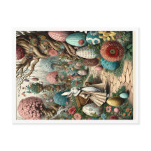 Pays des merveilles de Pâques enchanté avec le lap