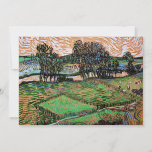 Cartes Pour Fêtes Annuelles Paysage avec un pont sur l'Oise