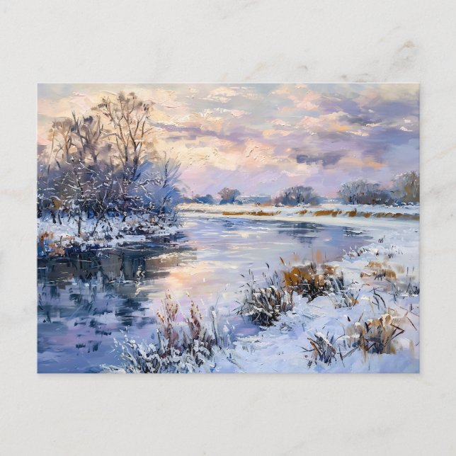 Cartes Pour Fêtes Annuelles Paysage de la rivière Havel (Devant)