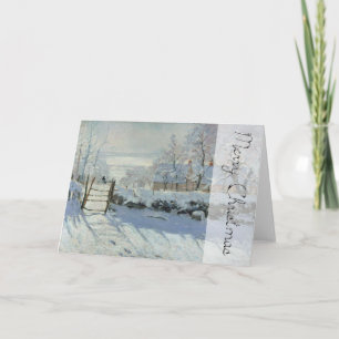 Cartes Pour Fêtes Annuelles Paysage D'Hiver La Magpie Par Monet Noël