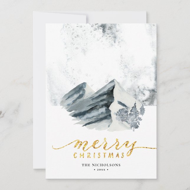Cartes Pour Fêtes Annuelles Paysage hivernal | Dans La Forêt Profonde (Devant)