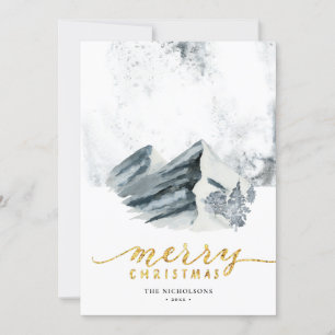 Cartes Pour Fêtes Annuelles Paysage hivernal   Dans La Forêt Profonde