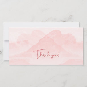 Cartes Pour Fêtes Annuelles Paysage romantique rose sérénité