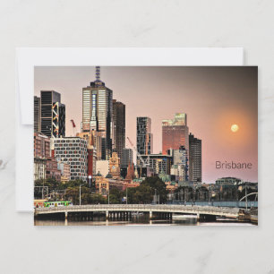 Cartes Pour Fêtes Annuelles paysage urbain de Brisbane, Australie