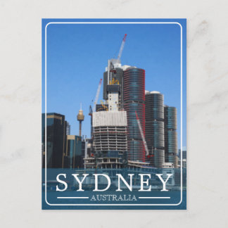 Cartes Pour Fêtes Annuelles Paysage urbain de Sydney dans un style pictural 