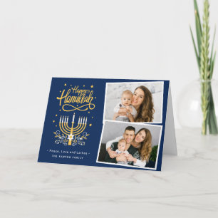 Cartes Pour Fêtes Annuelles Peace Love Latkes Stars Happy Hanoukka 2 Photo