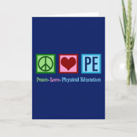 Peace Love PE Enseignant Éducation physique Noël