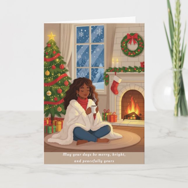 Cartes Pour Fêtes Annuelles Peaceful Holidays Christmas Card (Devant)
