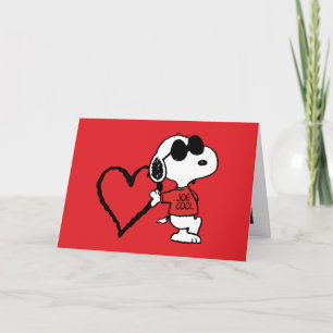 Cartes Pour Fêtes Annuelles Peanuts   Joe Cool Saint-Valentin