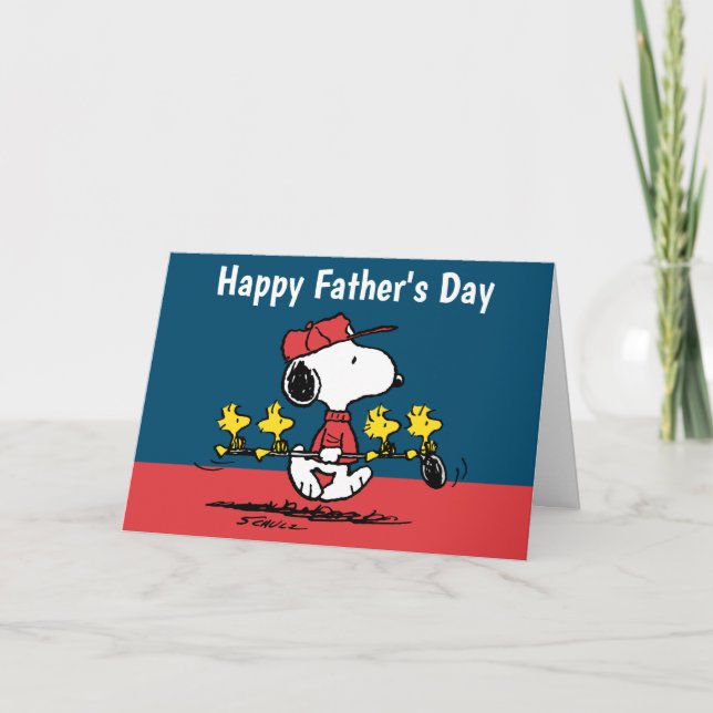 Cartes Pour Fêtes Annuelles Peanuts | Joyeuse Fête des Pères Golf (Devant)