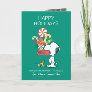 Cartes Pour Fêtes Annuelles Peanuts Plus on est de fous, plus on rit