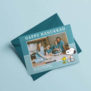 Cartes Pour Fêtes Annuelles Peanuts   Snoopy & Woodstock Joyeux Hanukkah