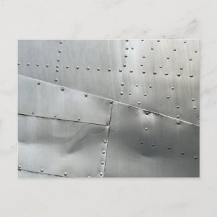 Cartes Pour Fêtes Annuelles Peau d'aéronef en aluminium