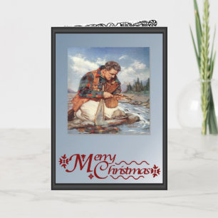 Cartes Pour Fêtes Annuelles Pêche par la rivière