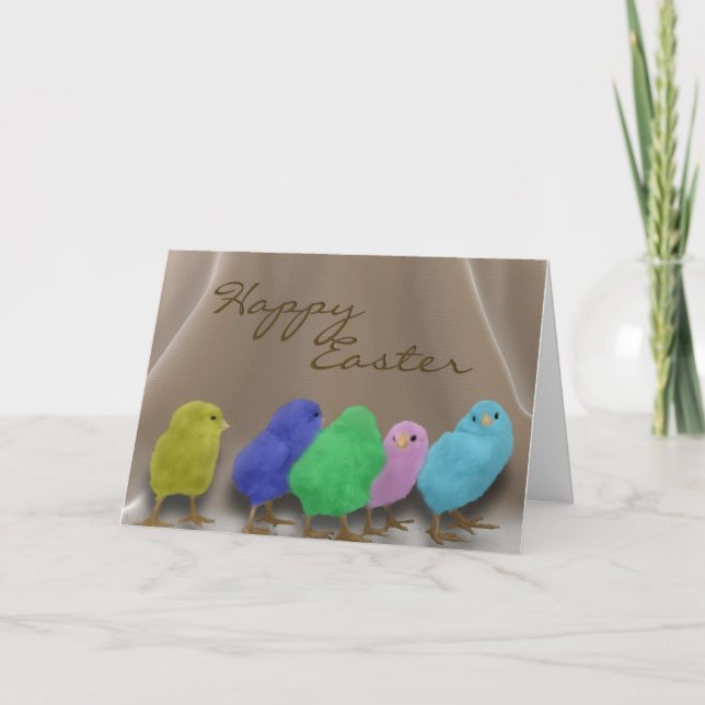 Cartes Pour Fêtes Annuelles Peeps de Pâques (Devant)