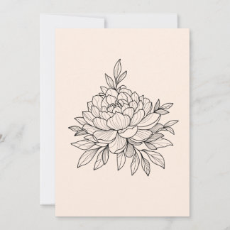 Cartes Pour Fêtes Annuelles Peine de fleur noire