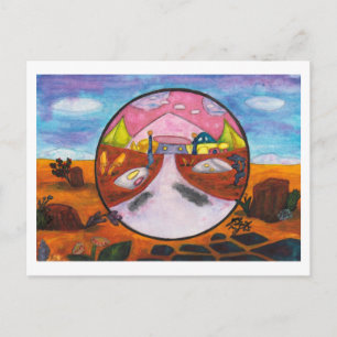 Cartes Pour Fêtes Annuelles Peinture à l'aquarelle Science-fiction Dimension A