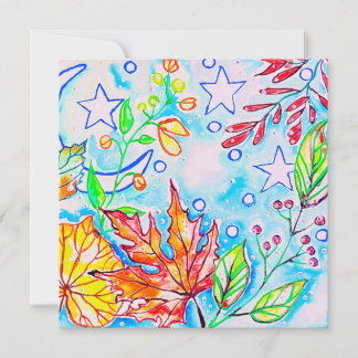 Cartes Pour Fêtes Annuelles Peinture de la nature