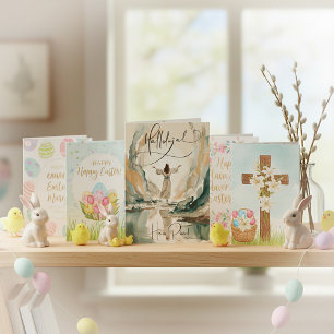 Cartes Pour Fêtes Annuelles peinture de la résurrection du Christ Pâques