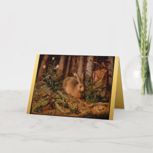 Cartes Pour Fêtes Annuelles Peinture européenne Rabbit Année Noël Salutation C