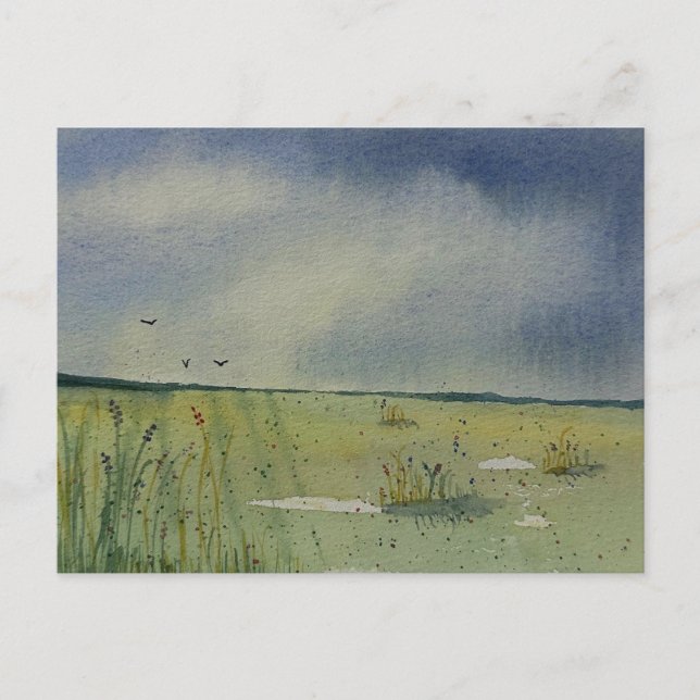 Cartes Pour Fêtes Annuelles Peinture paysagère (Devant)