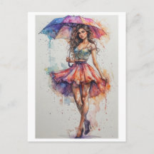 Peinture sur la pluie sur un