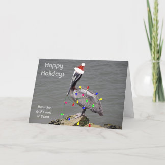 Cartes Pour Fêtes Annuelles Pélican décorant pour Noël