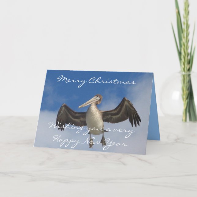 Cartes Pour Fêtes Annuelles Pelican Love_ (Devant)