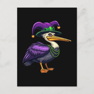 Cartes Pour Fêtes Annuelles Pelican Mardi Gras - Carnival Fun pour Amoureux de