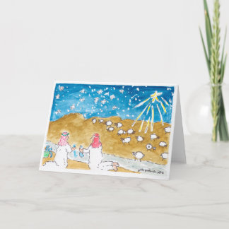 Cartes Pour Fêtes Annuelles Pendant que les bergers lavaient leurs chaussettes