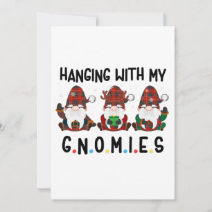 Cartes Pour Fêtes Annuelles pendre avec mes gnomes noël