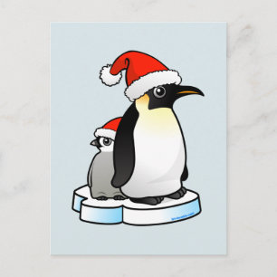 Cartes Pour Fêtes Annuelles Penguin, l'empereur père Noël