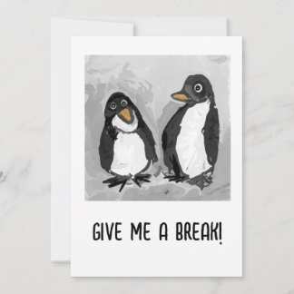 Cartes Pour Fêtes Annuelles Penguins