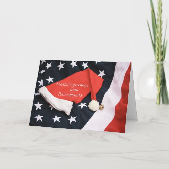 Cartes Pour Fêtes Annuelles Pennsylvania Christmas Card, état spécifique (Devant)