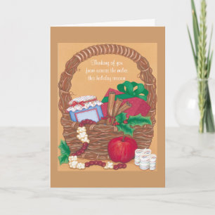 Cartes Pour Fêtes Annuelles Pensée à vous de l'autre côté des milles -