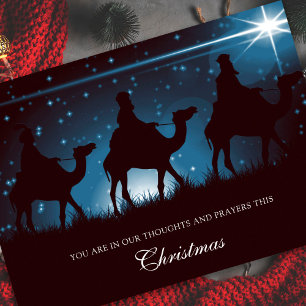 Cartes Pour Fêtes Annuelles Pensées et prières Sympathie de Noël