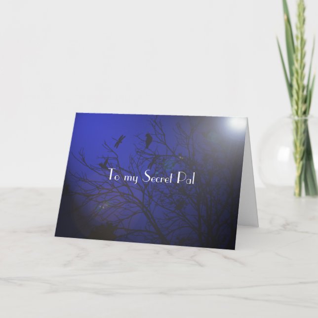 Cartes Pour Fêtes Annuelles Pensées secrètes de copain (Devant)