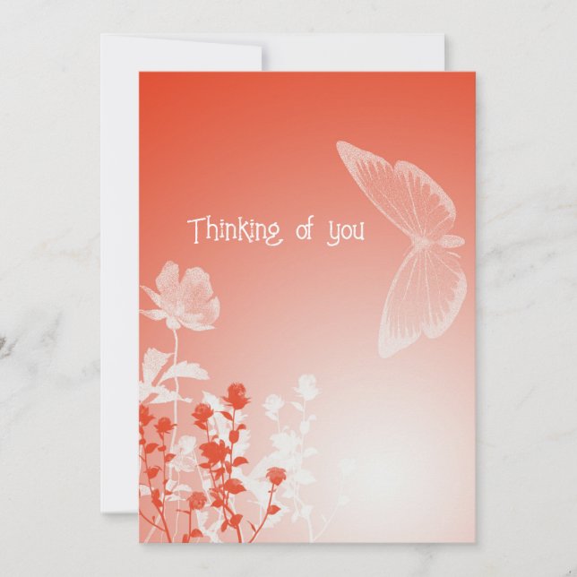 Cartes Pour Fêtes Annuelles Penser à toi (Devant)