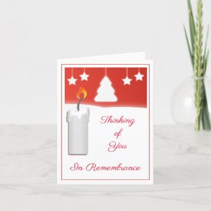 Cartes Pour Fêtes Annuelles Penser À Vous En Souvenir Bougie De Noël