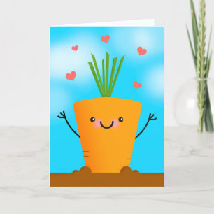 Cartes Pour Fêtes Annuelles Penser à vous Je me soucie de vous aimez l'Humour 