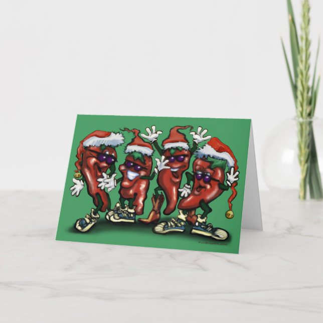 Cartes Pour Fêtes Annuelles Peppers Christmas Card (Devant)