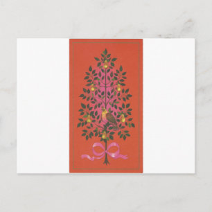 Cartes Pour Fêtes Annuelles Perdrix de Noël Vintage