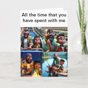 Cartes Pour Fêtes Annuelles Père et ami