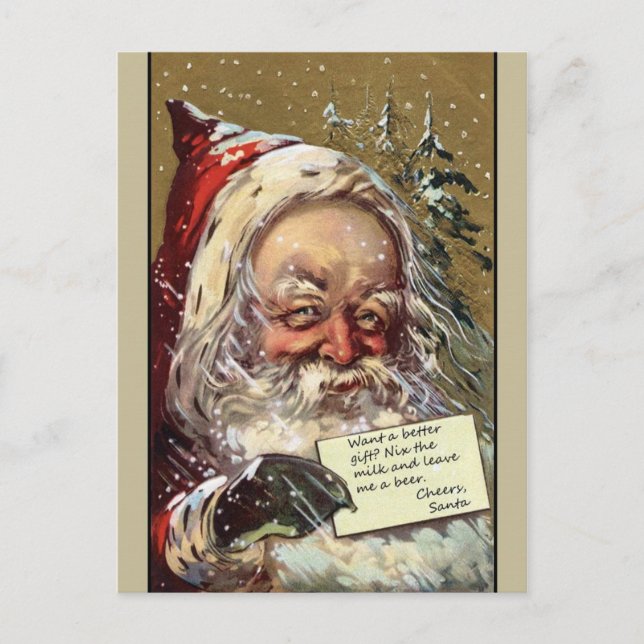 Cartes Pour Fêtes Annuelles Père Noël (Devant)
