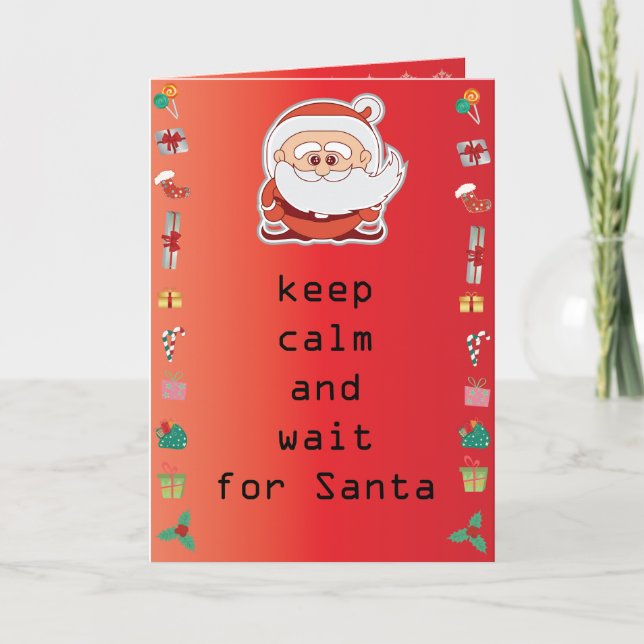 Cartes Pour Fêtes Annuelles Père Noël (Devant)